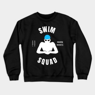 Mens Breaststroke Swim Squad Swimming Fan Gift Crewneck Sweatshirt